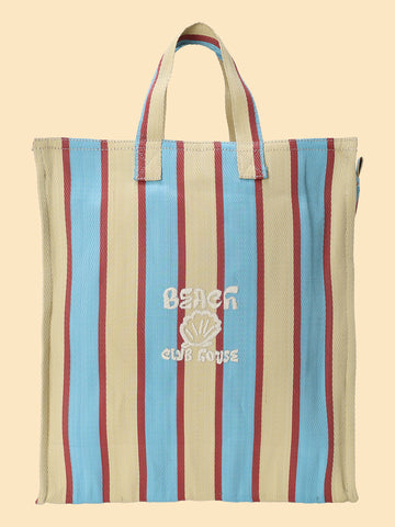 striped beach bag – NKNIT
