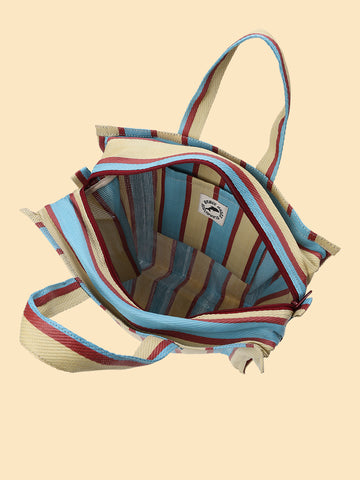 striped beach bag – NKNIT