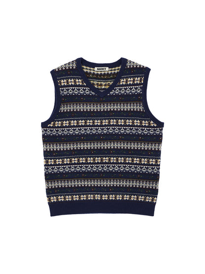 jacquard pattern KNIT vest