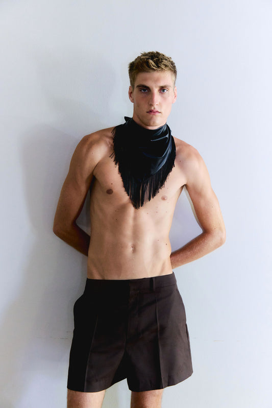 triangle fringe scarf