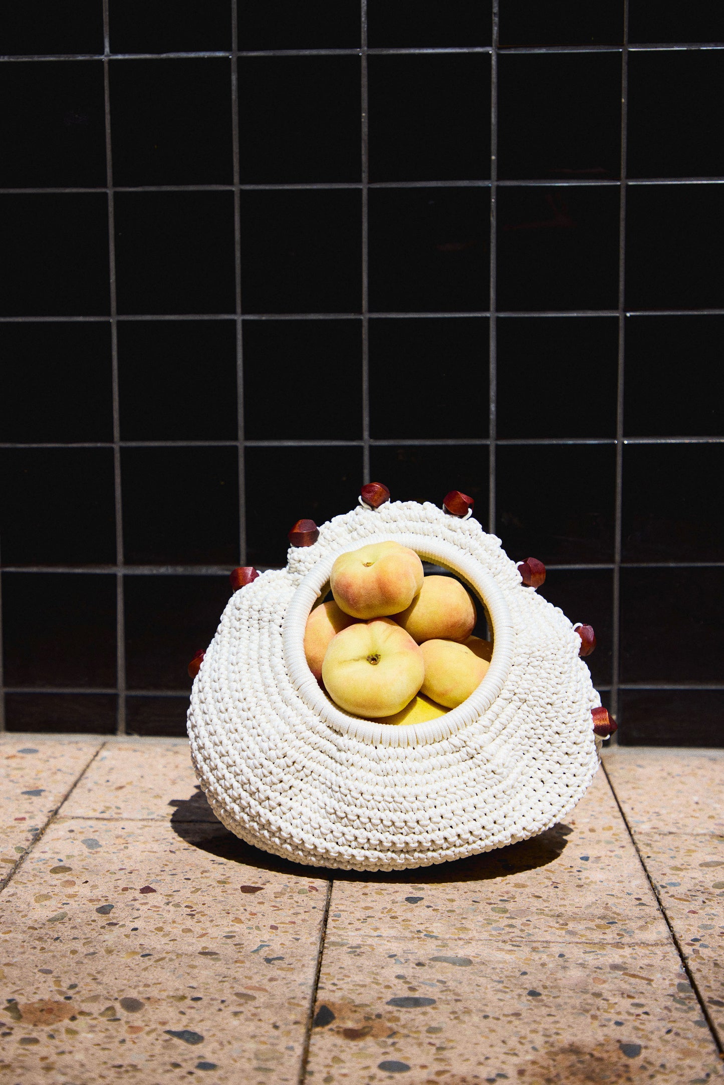 circle KNIT bag (small）