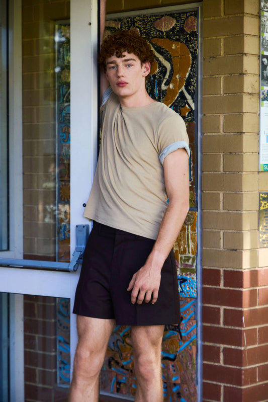 washed cotton t-shirt  2 pcses set