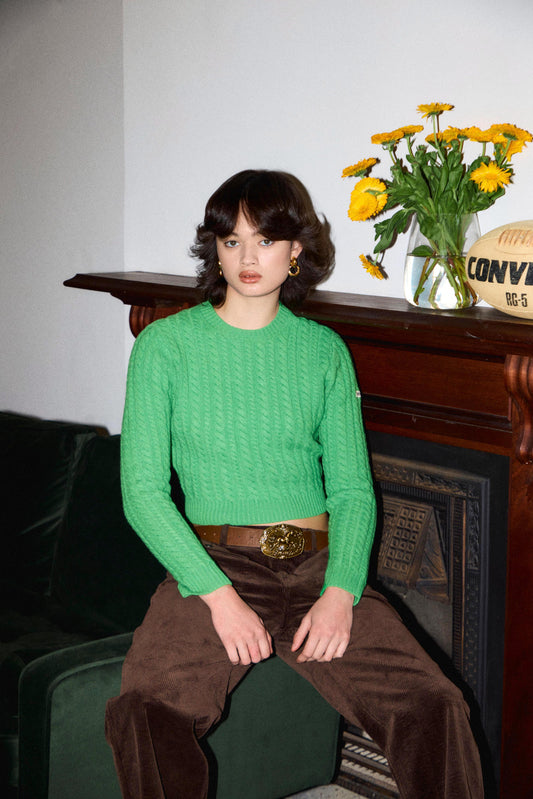 wool cable KNIT