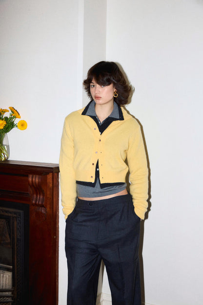 cashmere high neck KNIT cardigan　【small】