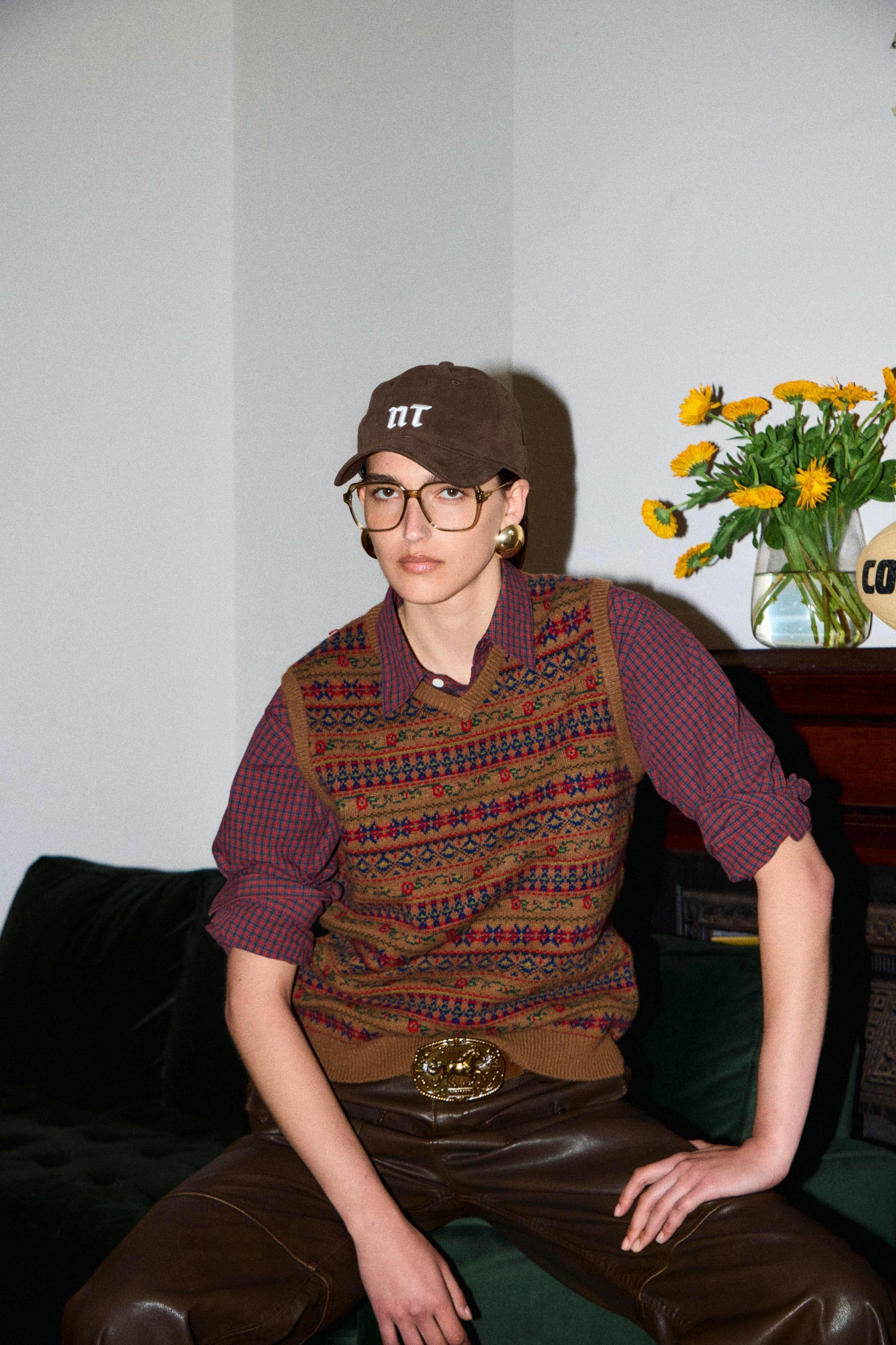 jacquard pattern KNIT vest