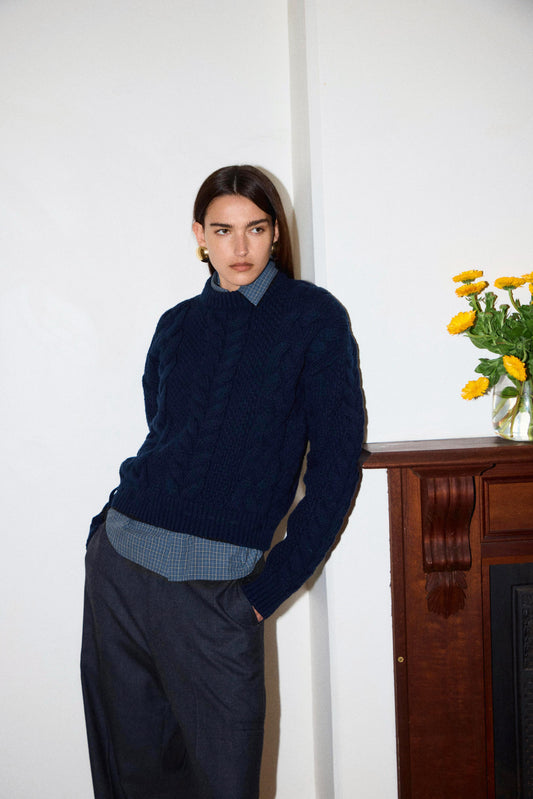 chunky cable KNIT