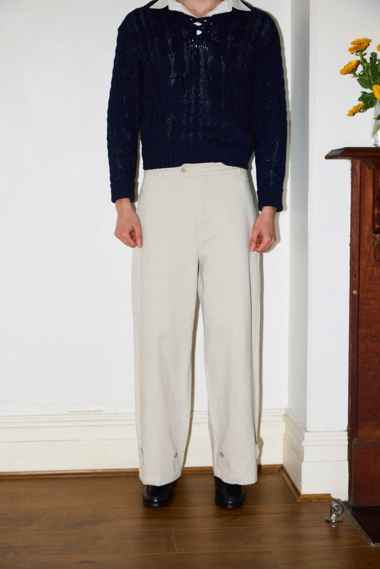 vintage washed chino trousers