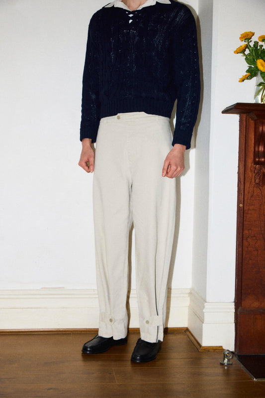 vintage washed chino trousers