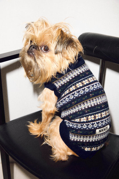 jacquard pattern dog KNIT