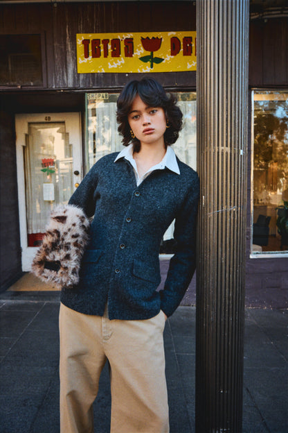 felting  KNIT shaped jacket