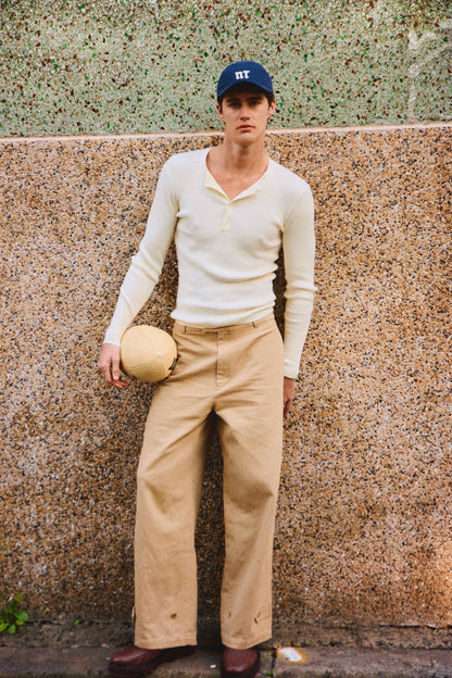 cotton henley KNIT