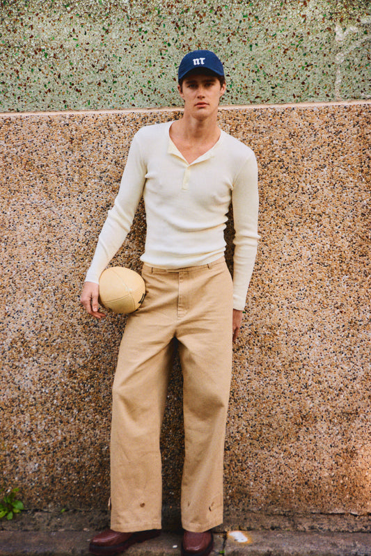 cotton henley KNIT
