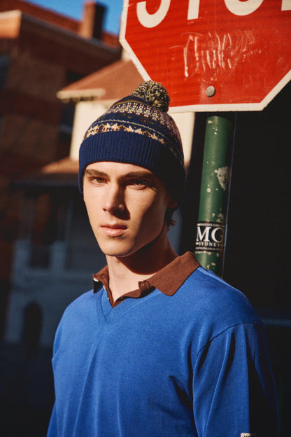 jacquard pattern KNIT beanie