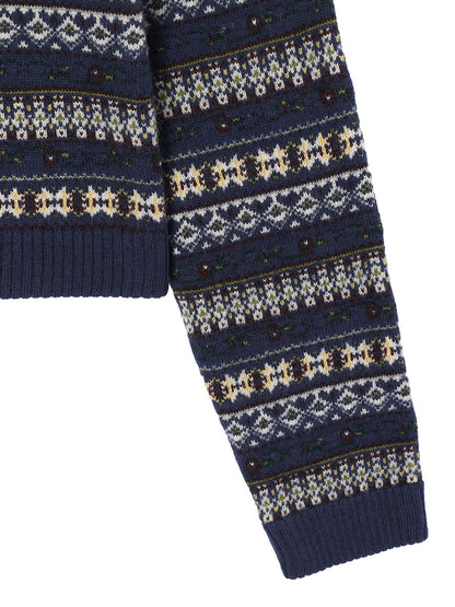 jacquard pattern KNIT  shirt