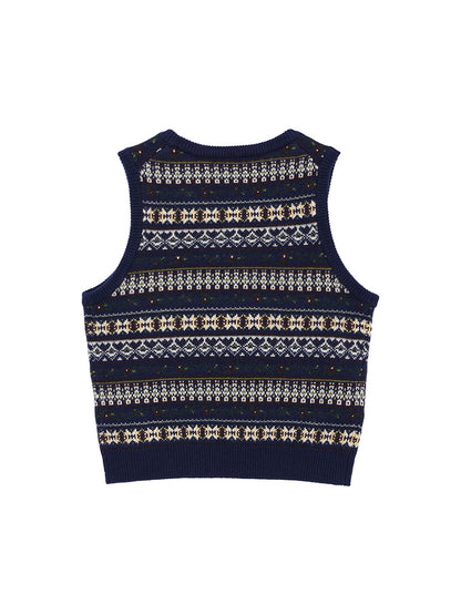 jacquard pattern KNIT vest
