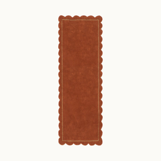 Scallop rug - Brown -