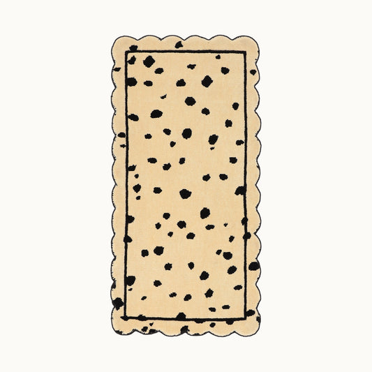 Scallop rug - Dalmatian -