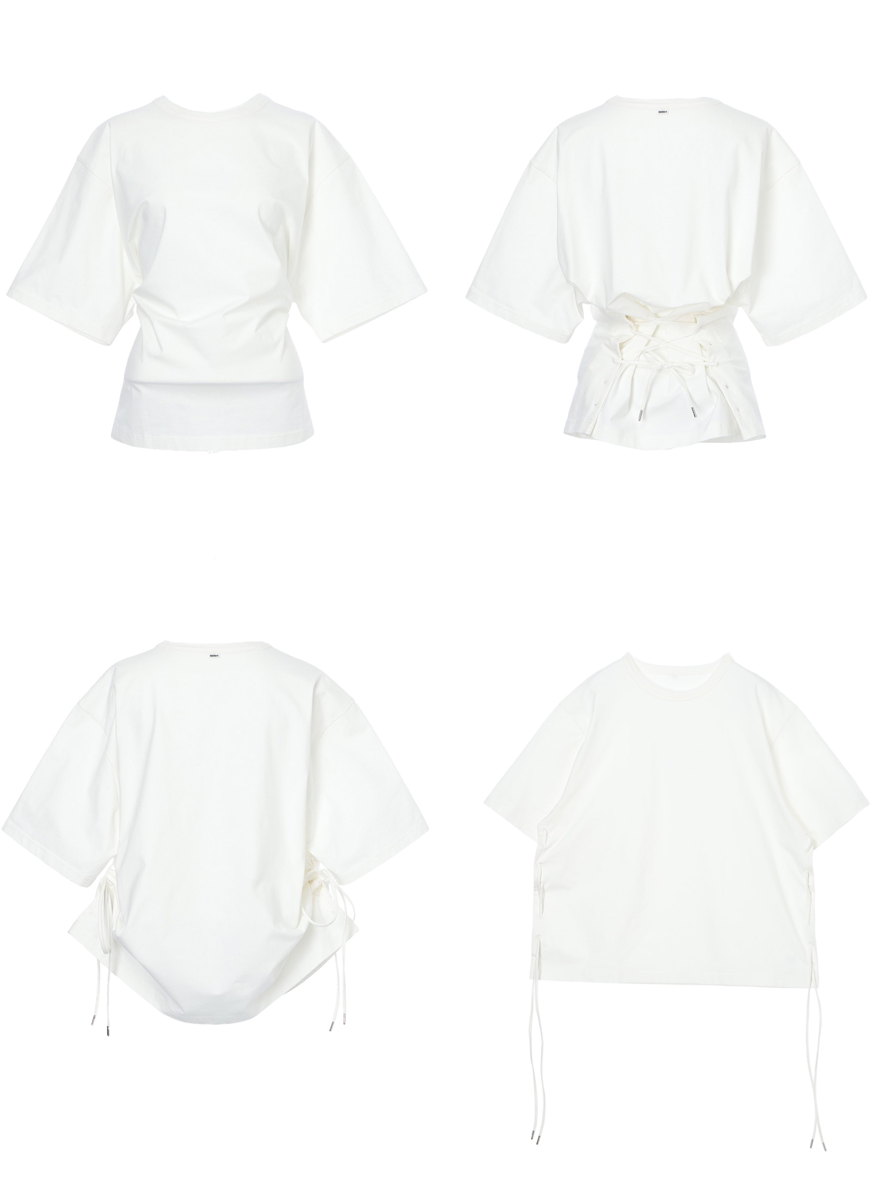 lace up t-shirt – NKNIT