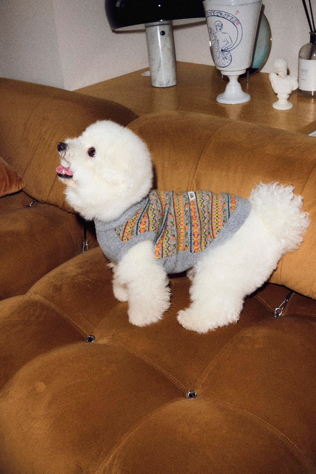 jacquard pattern dog KNIT