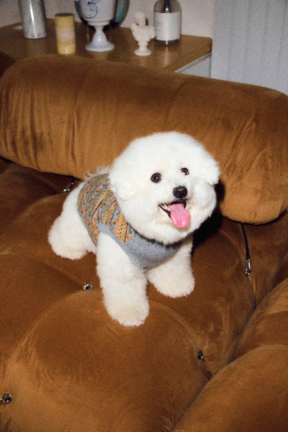 jacquard pattern dog KNIT