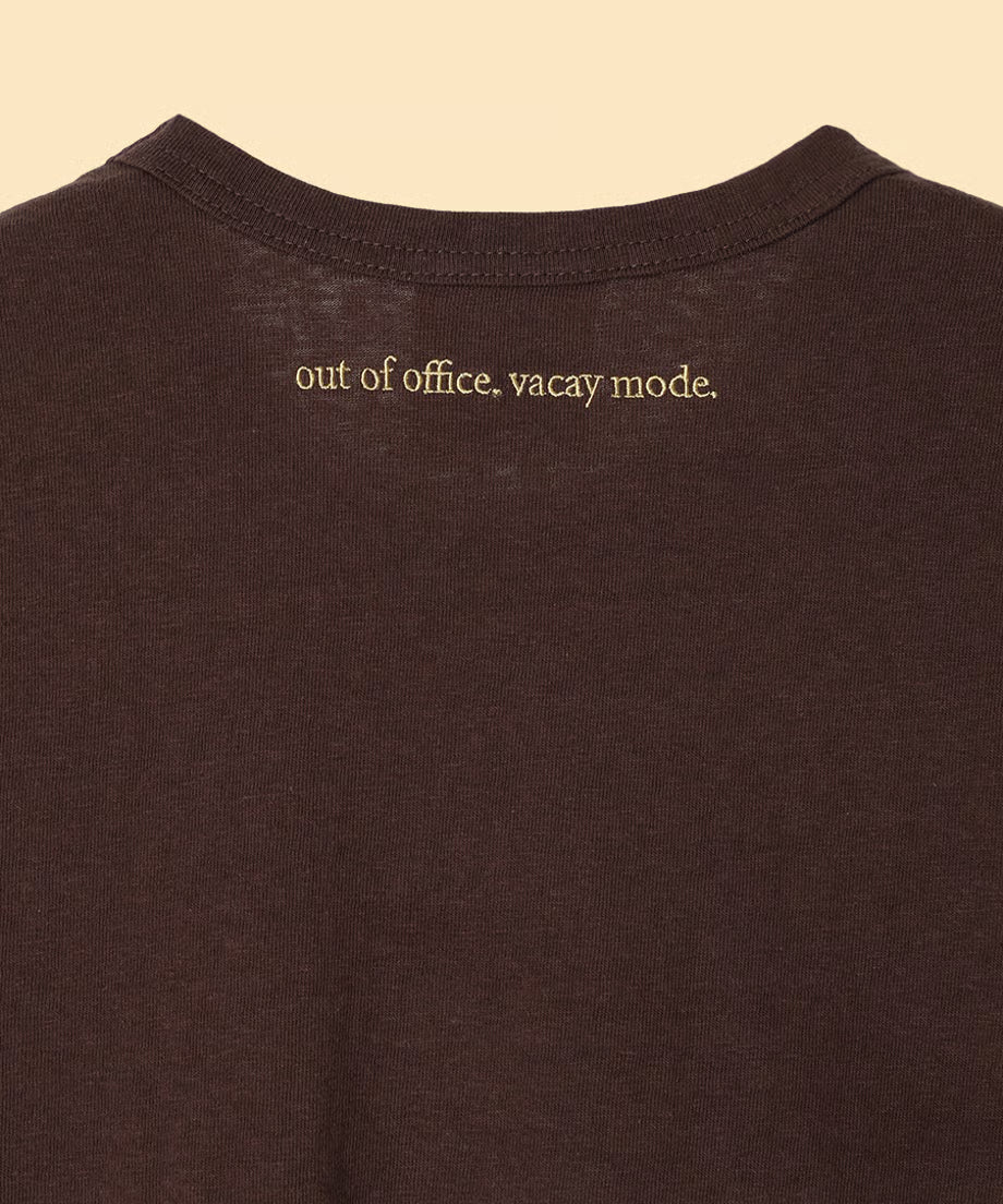 out of office T-shirt – NKNIT