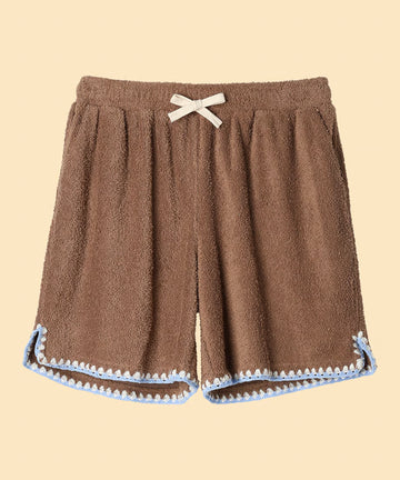 pile crochet shorts – NKNIT