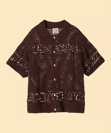 flower crochet knit shirt – NKNIT