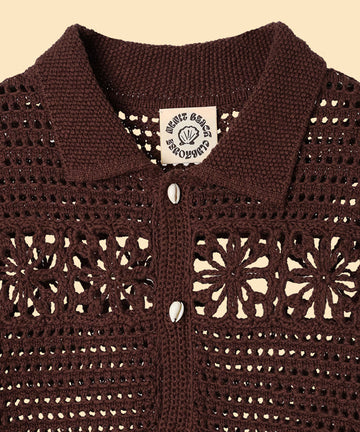 flower crochet knit shirt – NKNIT