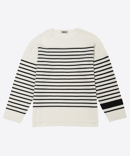 cotton nylon striped knit_4