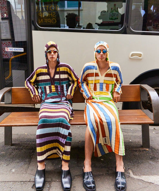 stripe KNIT towel_2