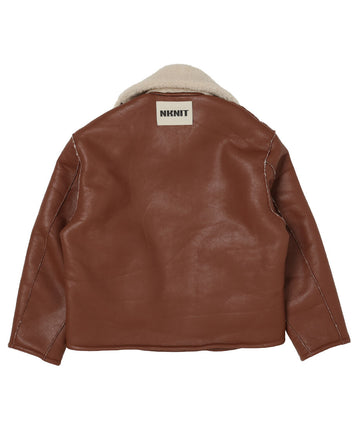 vegan mouton half zip BIG – NKNIT