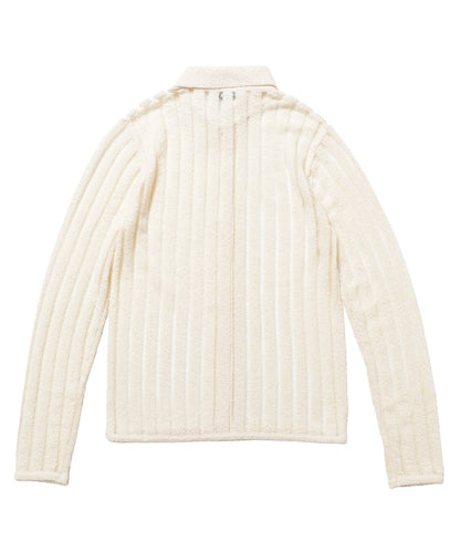 mesh stripe KNIT shirt_6