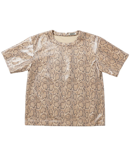 vegan leather big T-shirt_5