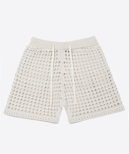 cotton mesh knit short pants_5