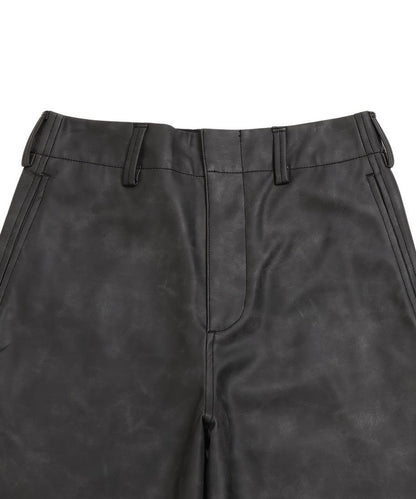 vegan leather wide pants_17
