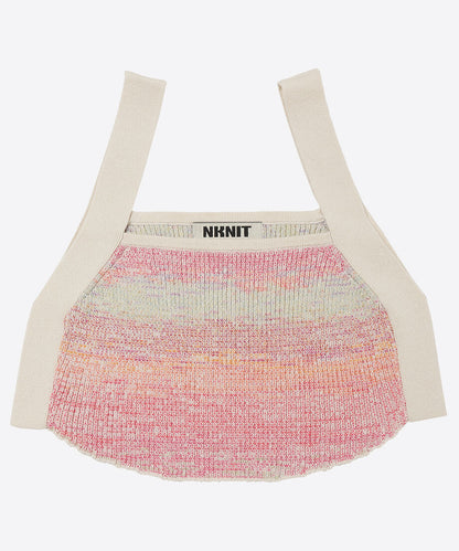 cotton rib short knit tank top_3