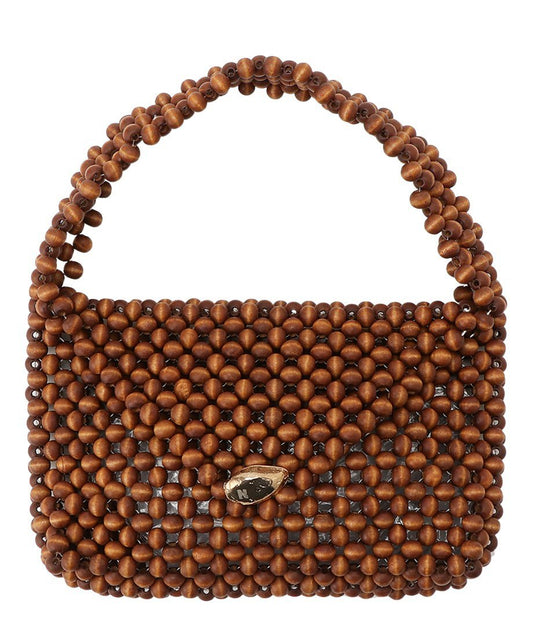 wood beads hand bag_2