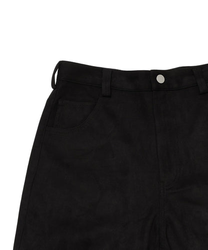 suede high waist  long pants_13