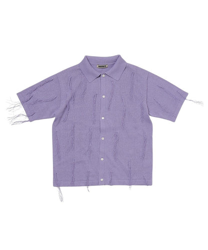 paper mix fringe KNIT shirts_7