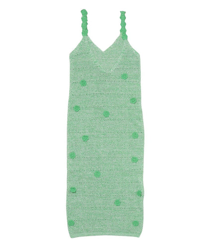 flower motif KNIT dress_14