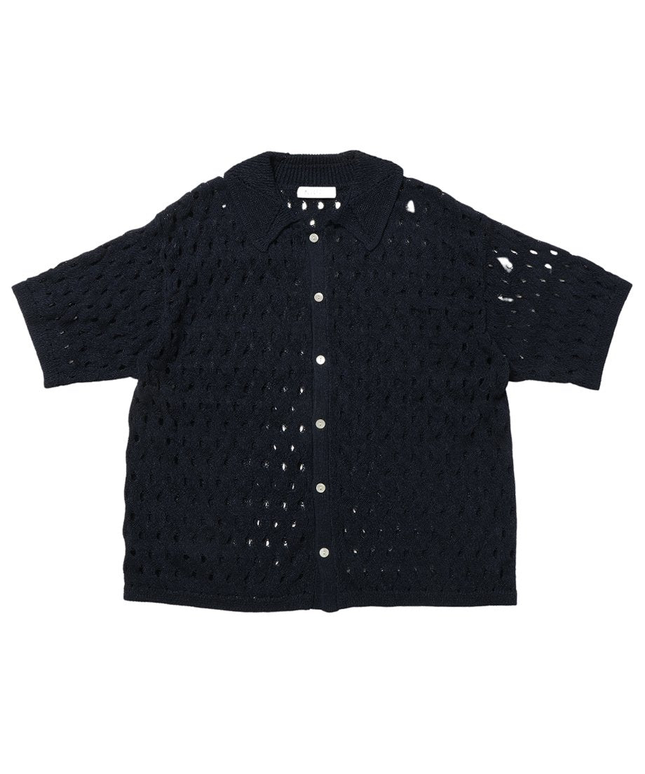 wave pattern KNIT shirt_3