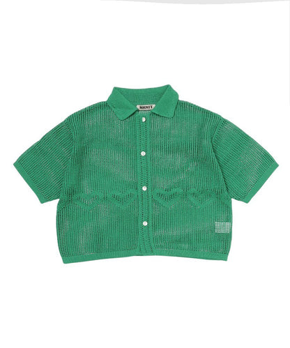 mesh ♡KNIT shirt_6