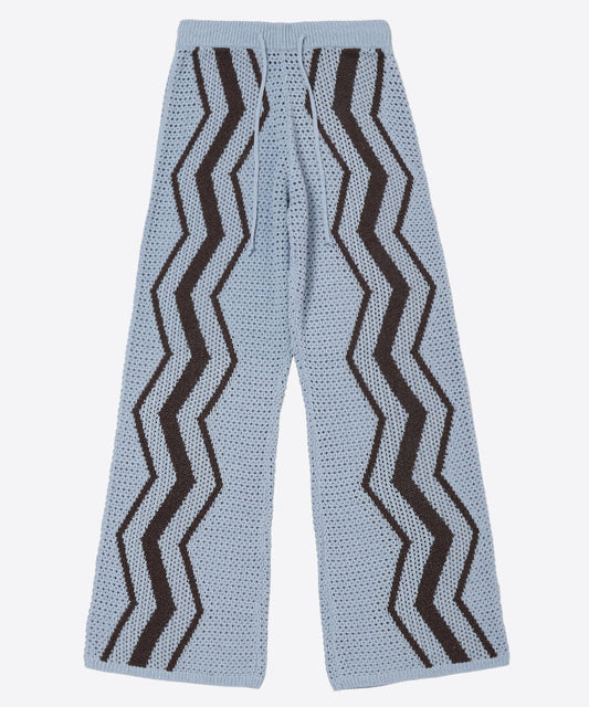 zigzag paper knit pants_1