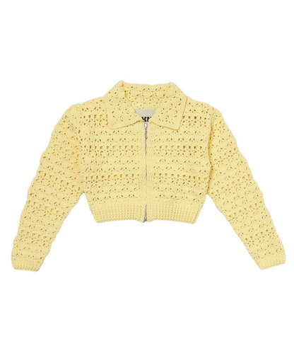 crochet KNIT zip cardigan_6