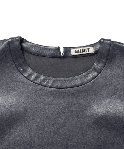 vegan leather box mini dress_14