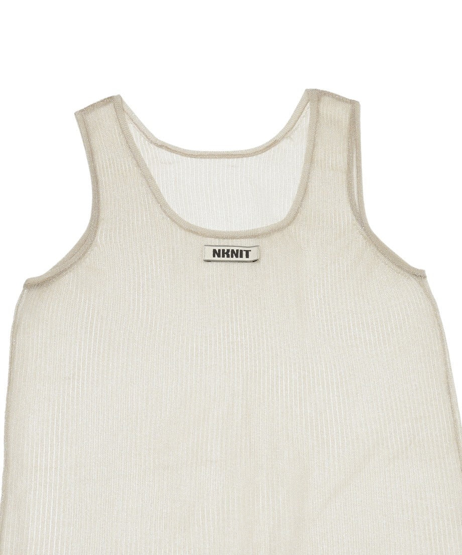 sheer metallic KNIT dress_9