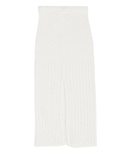 bouclé KNIT king skirt_5