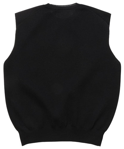 linen mix KNIT vest_13