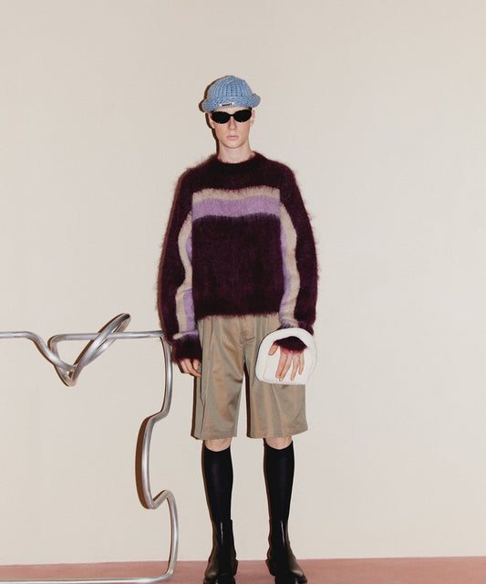 wave pattern mohair KNIT_1