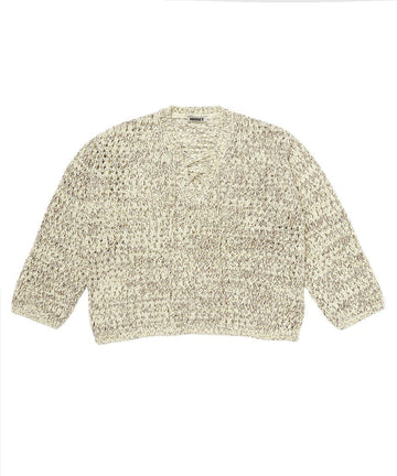 mix color lace up KNIT – NKNIT